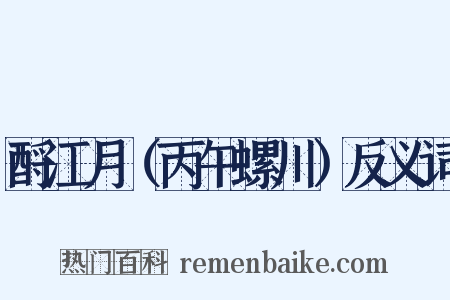 酹江月（丙午螺川）反义词是什么意思的图片